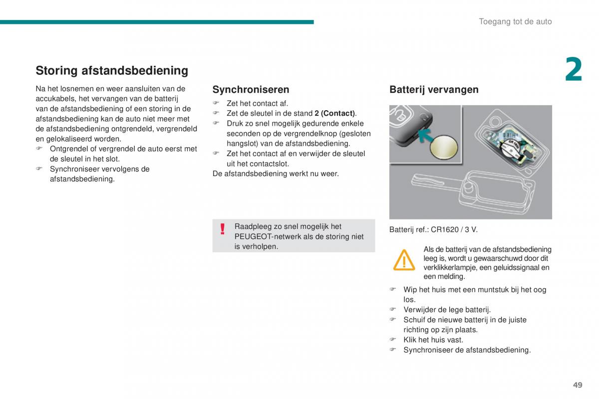 Peugeot 5008 II 2 handleiding / page 51