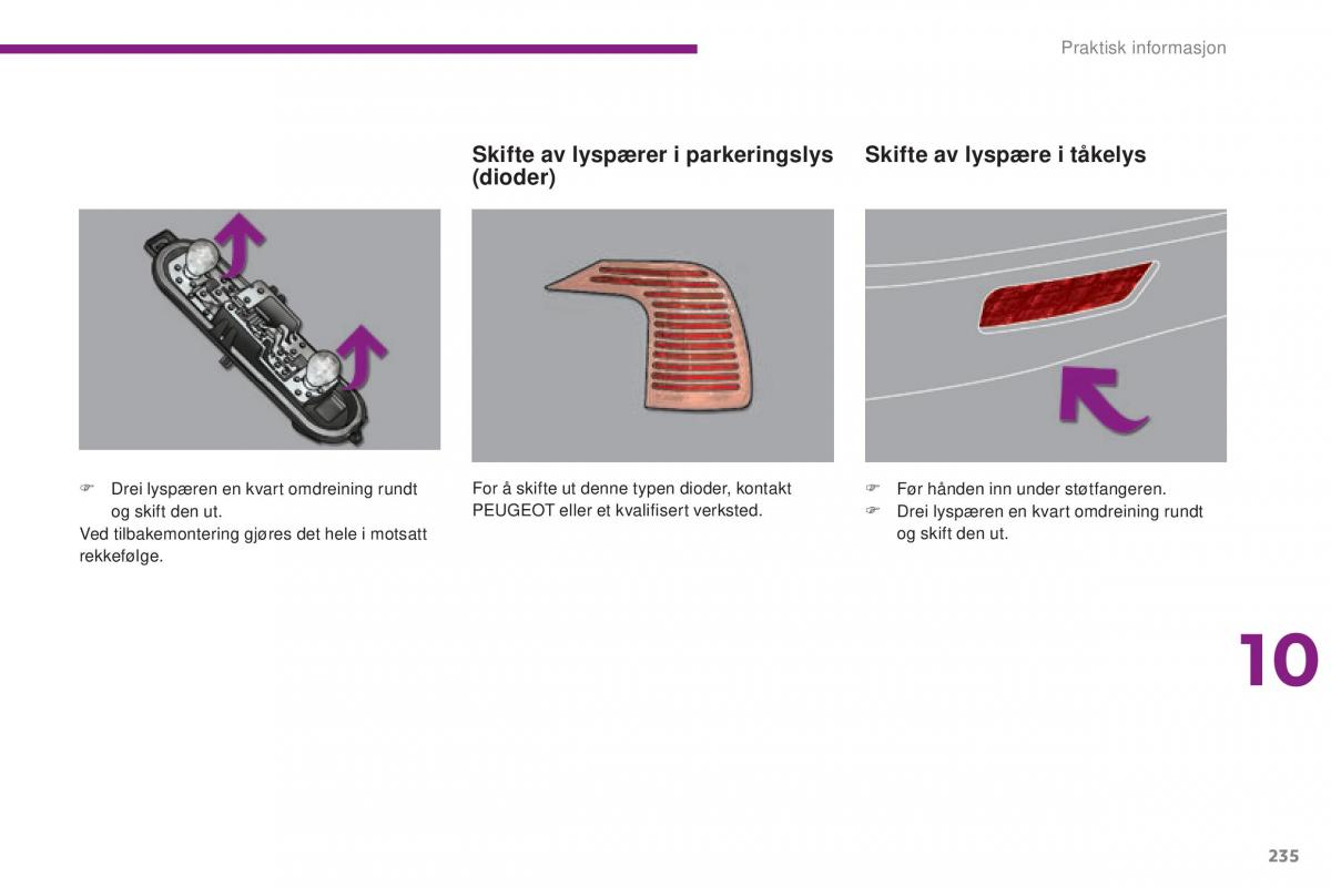 Peugeot 5008 II 2 bruksanvisningen / page 237