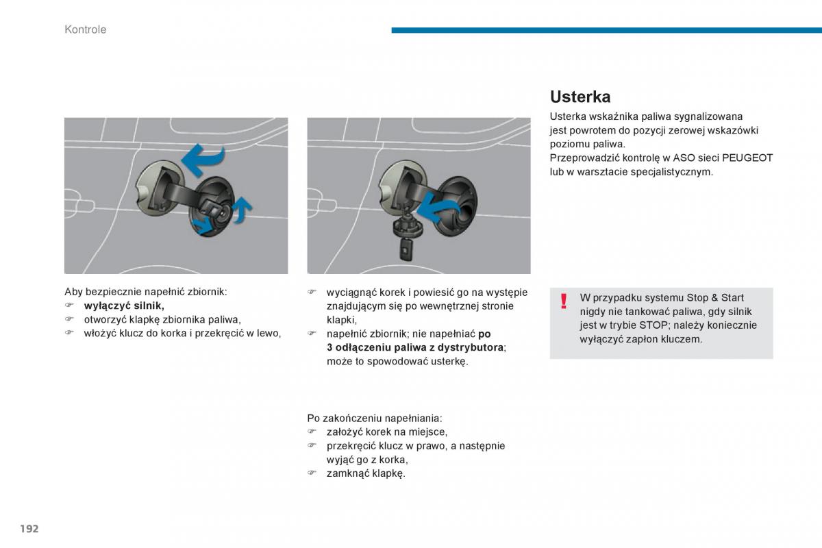 Peugeot 5008 II 2 instrukcja obslugi / page 194