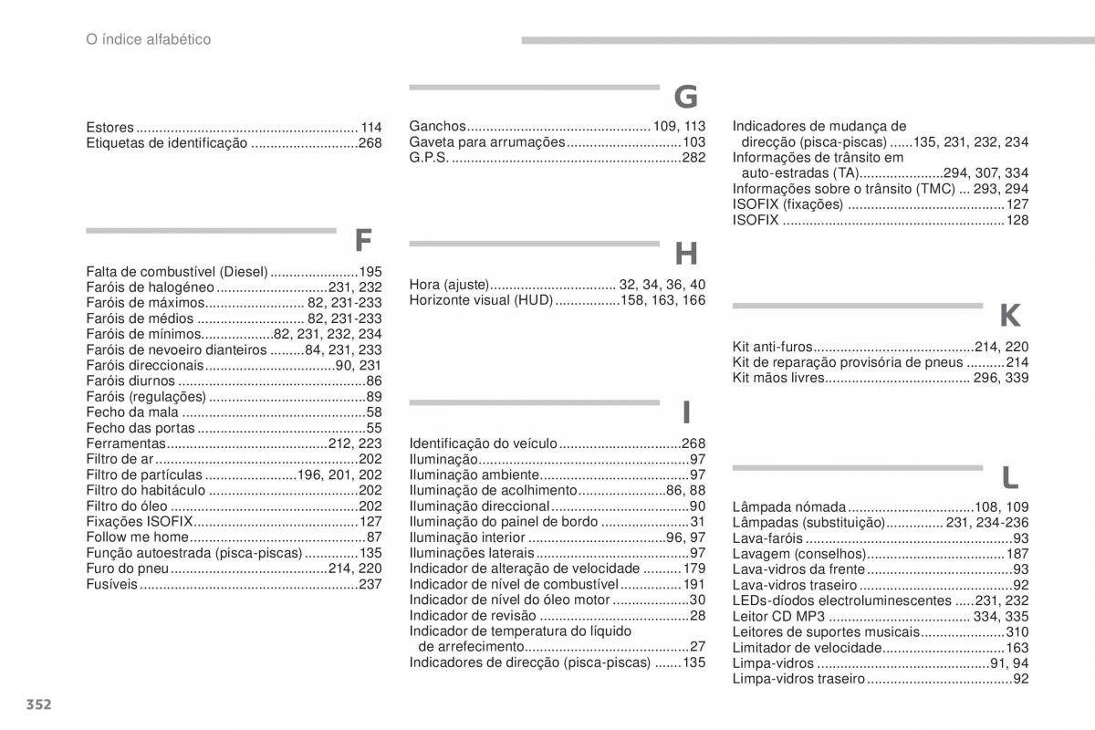manual  Peugeot 5008 II 2 manual del propietario / page 354
