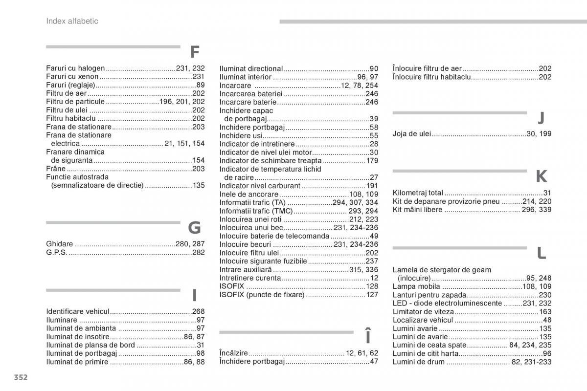 manual  Peugeot 5008 II 2 manualul proprietarului / page 354