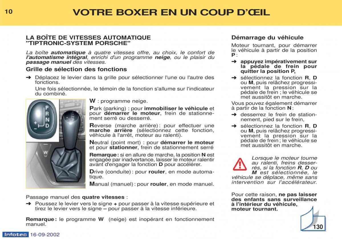 Peugeot Boxer manuel du proprietaire / page 9