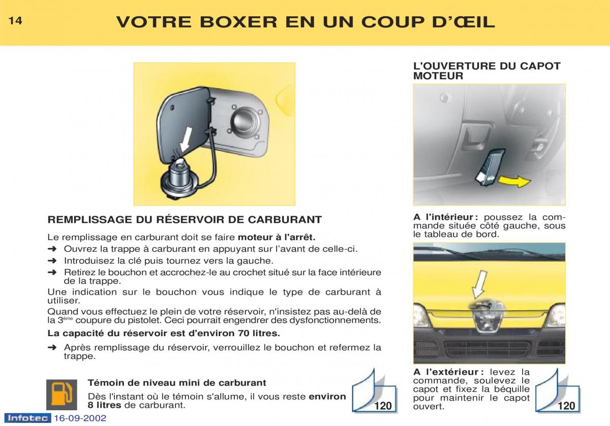 Peugeot Boxer manuel du proprietaire / page 11