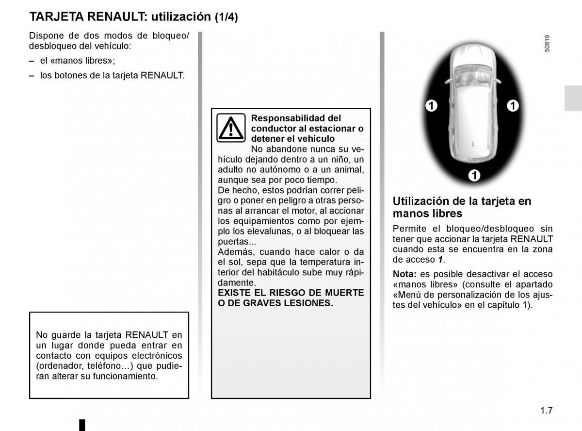 Renault Koleos II 2 manual del propietario / page 13