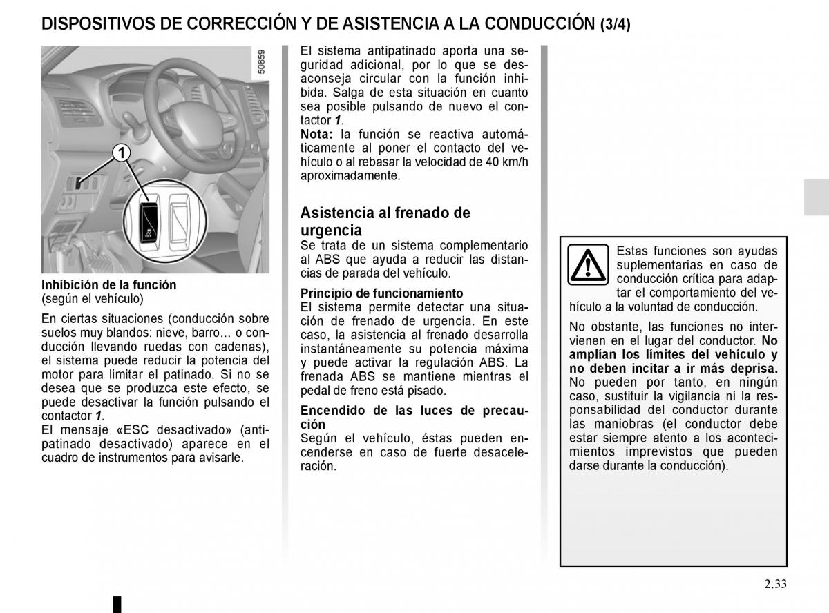 Renault Koleos II 2 manual del propietario / page 137