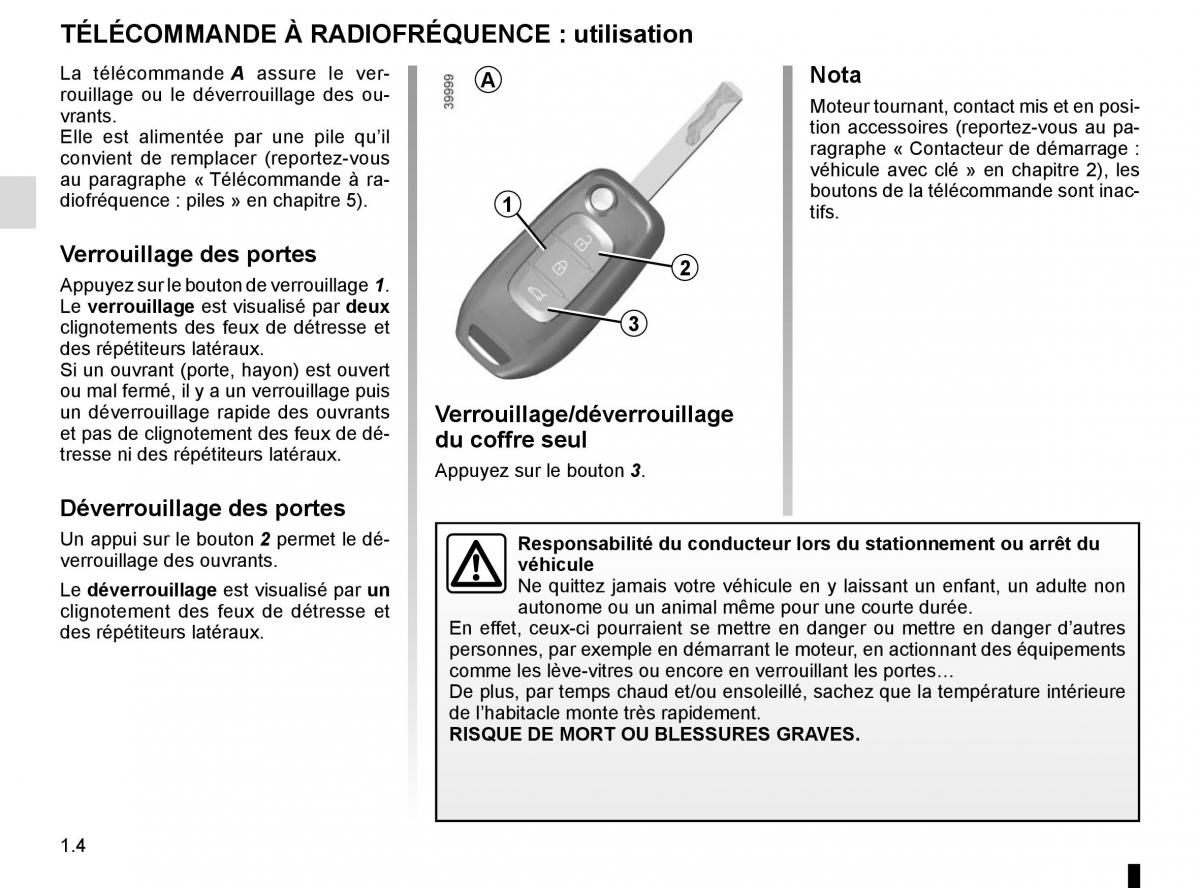 Renault Koleos II 2 manuel du proprietaire / page 10
