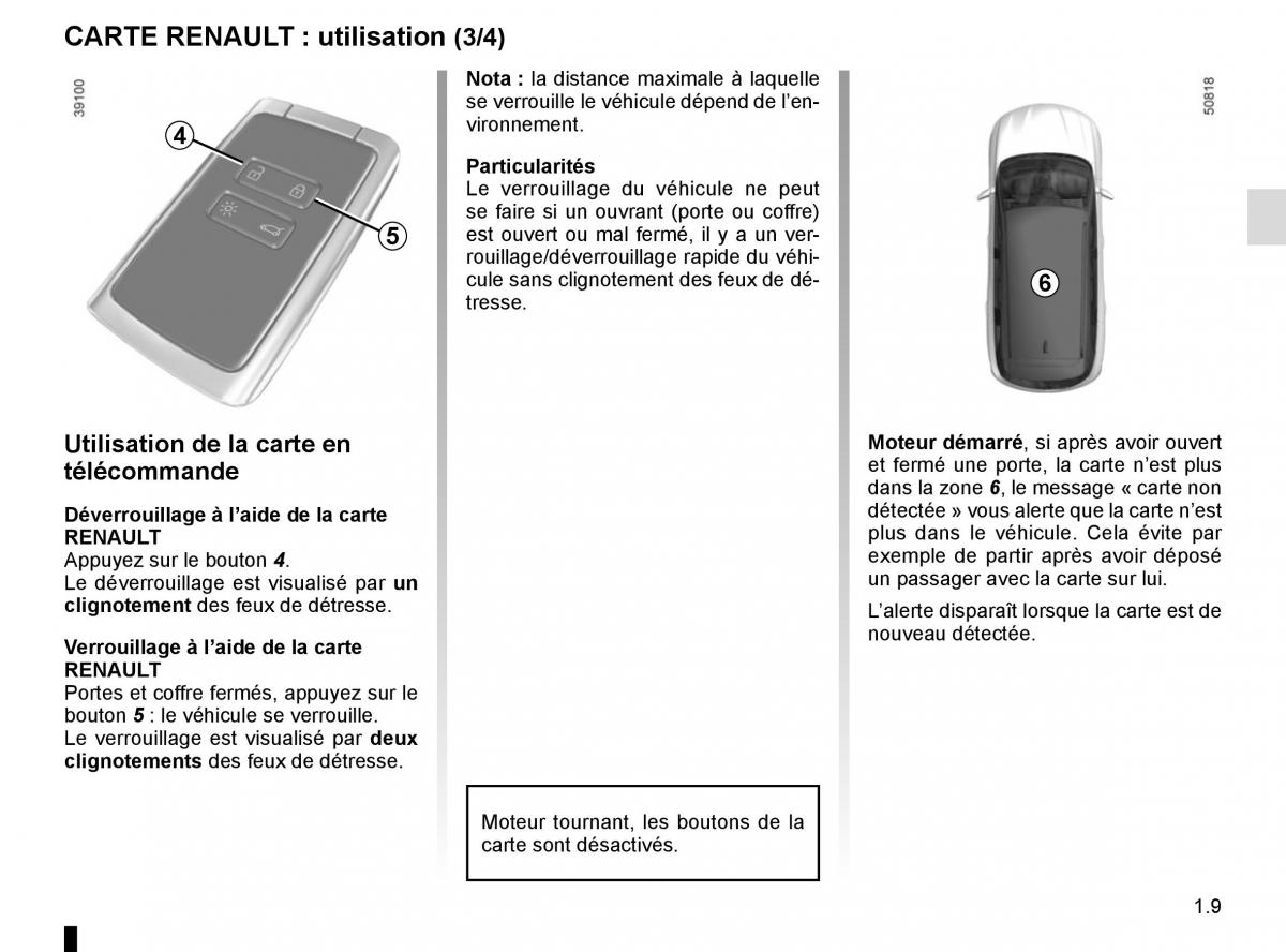 Renault Koleos II 2 manuel du proprietaire / page 15