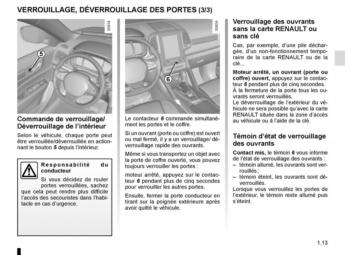 Renault Koleos II 2 manuel du proprietaire / page 19