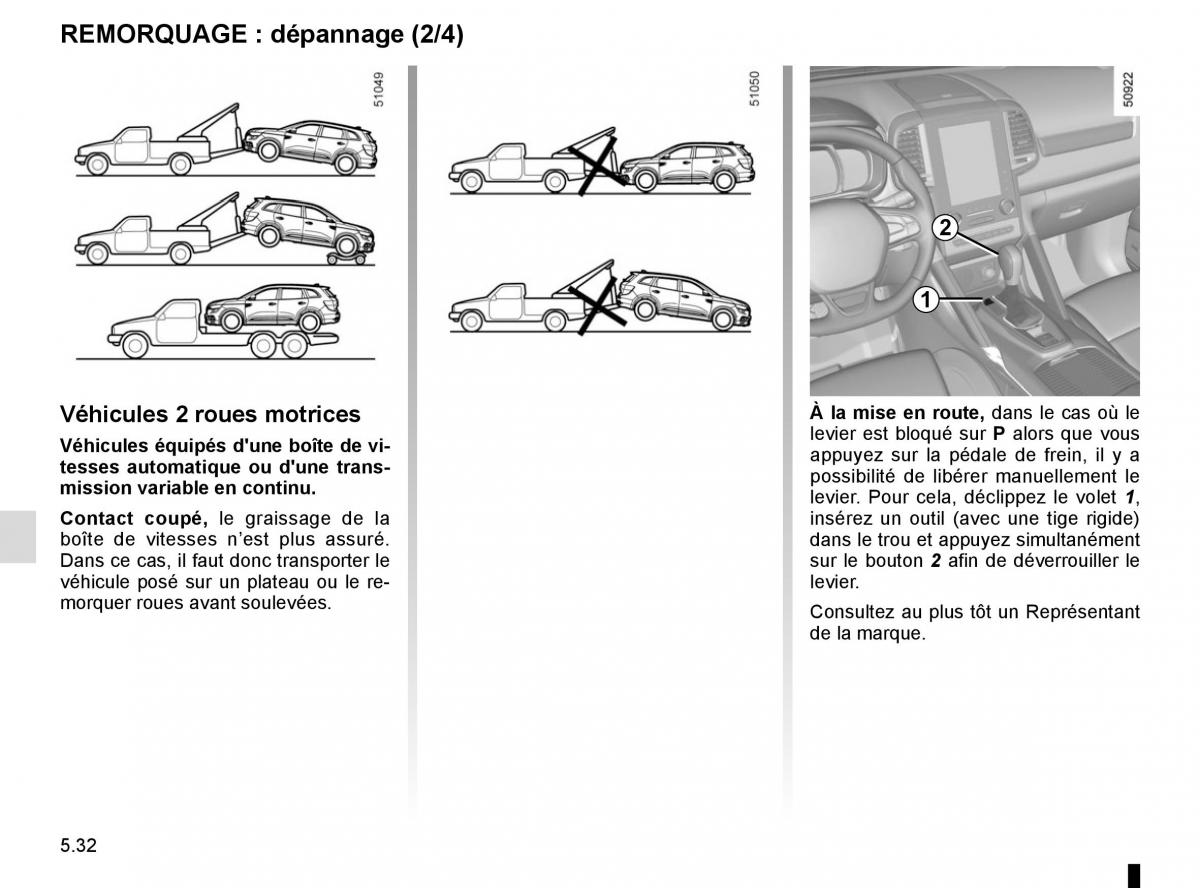 Renault Koleos II 2 manuel du proprietaire / page 288