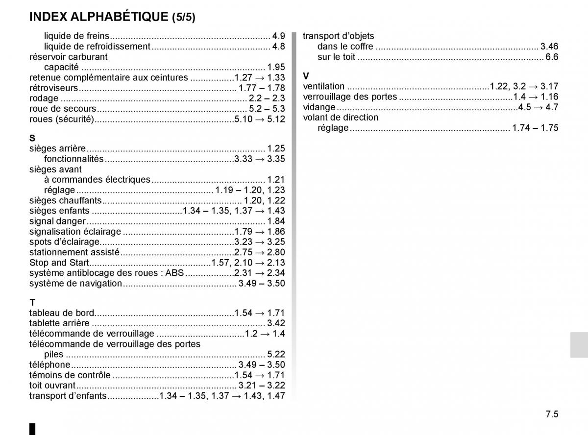 Renault Koleos II 2 manuel du proprietaire / page 321