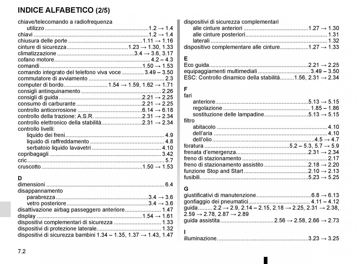 Bedienungsanleitung Renault Koleos II 2 manuale del proprietario / page 324