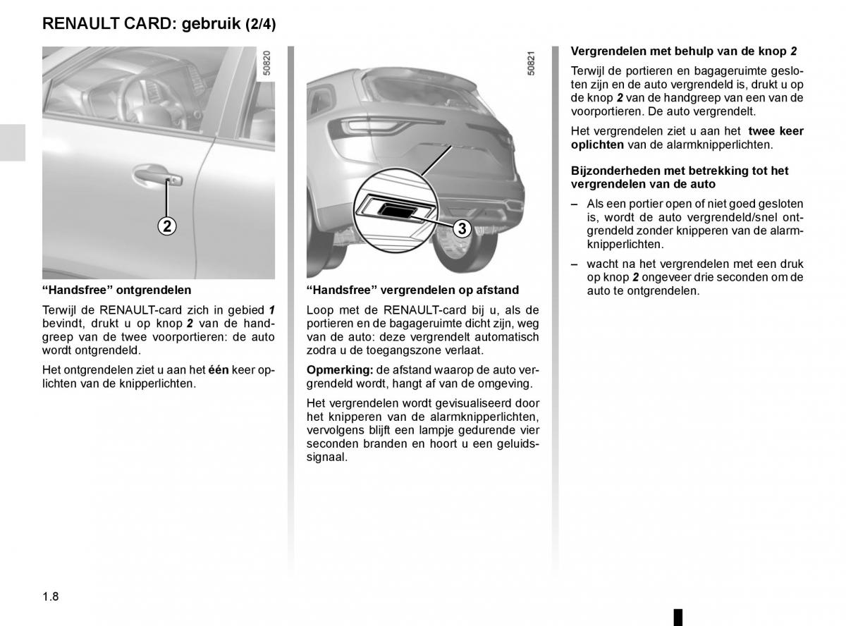 manuel du propriétaire Renault Koleos II 2 handleiding / page 14