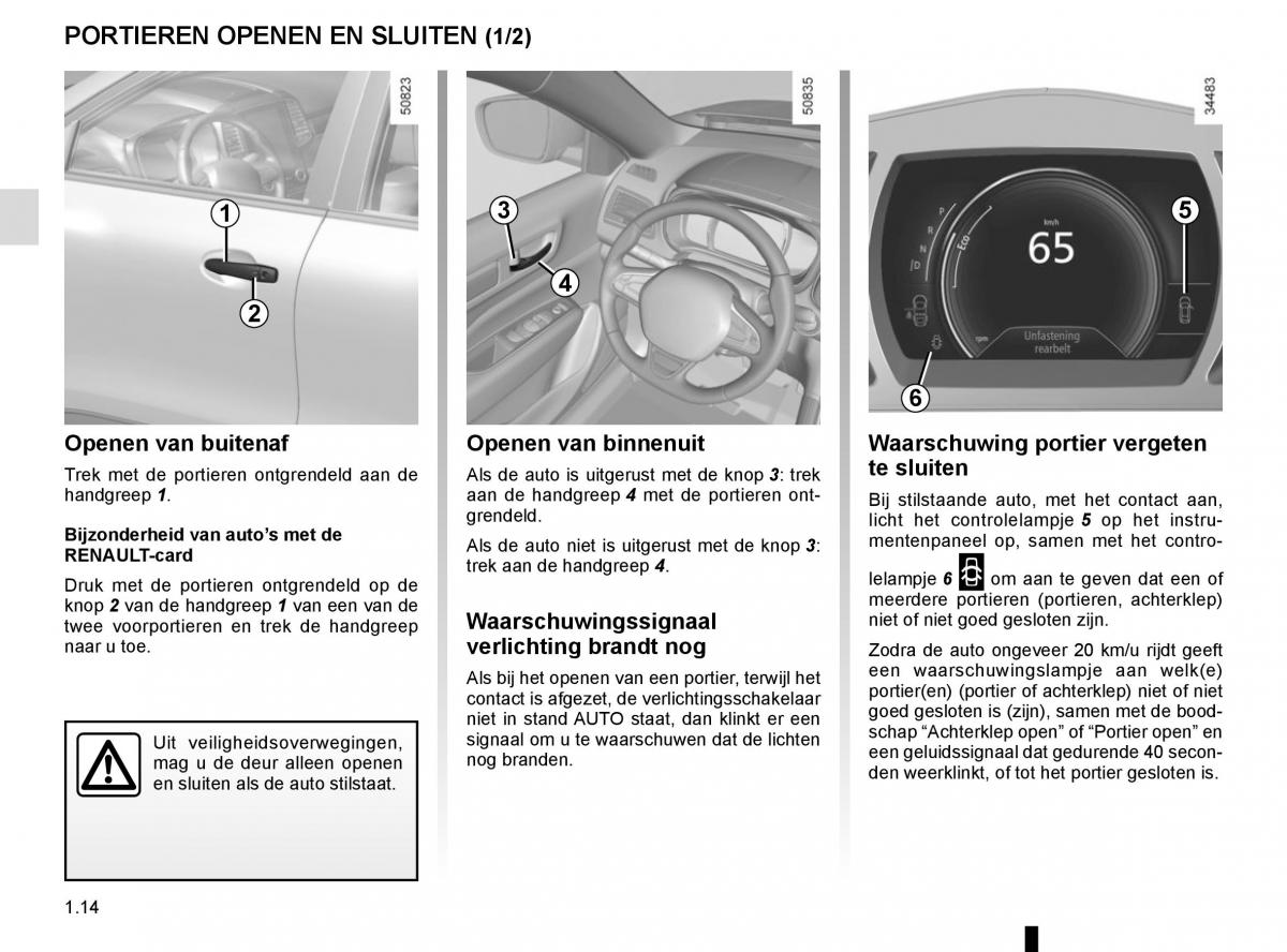 manuel du propriétaire Renault Koleos II 2 handleiding / page 20