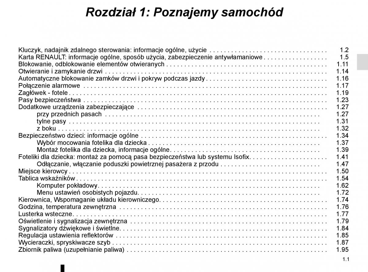 manuel du propriétaire Renault Koleos II 2 instrukcja / page 7