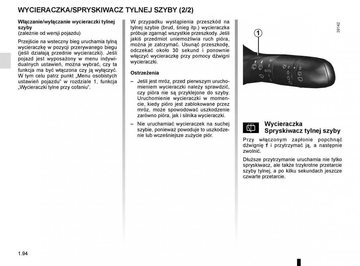 Renault Koleos II 2 instrukcja obslugi / page 100