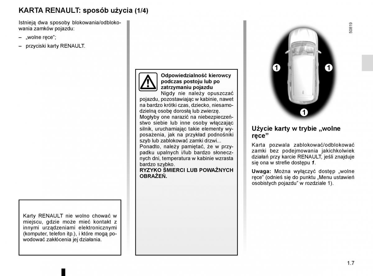 Bedienungsanleitung Renault Koleos II 2 instrukcja / page 13