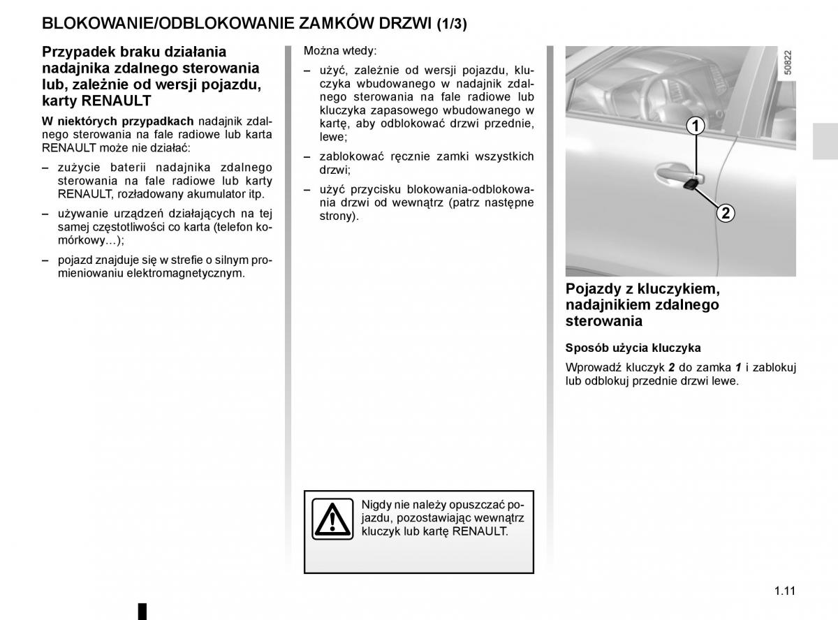 manuel du propriétaire Renault Koleos II 2 instrukcja / page 17