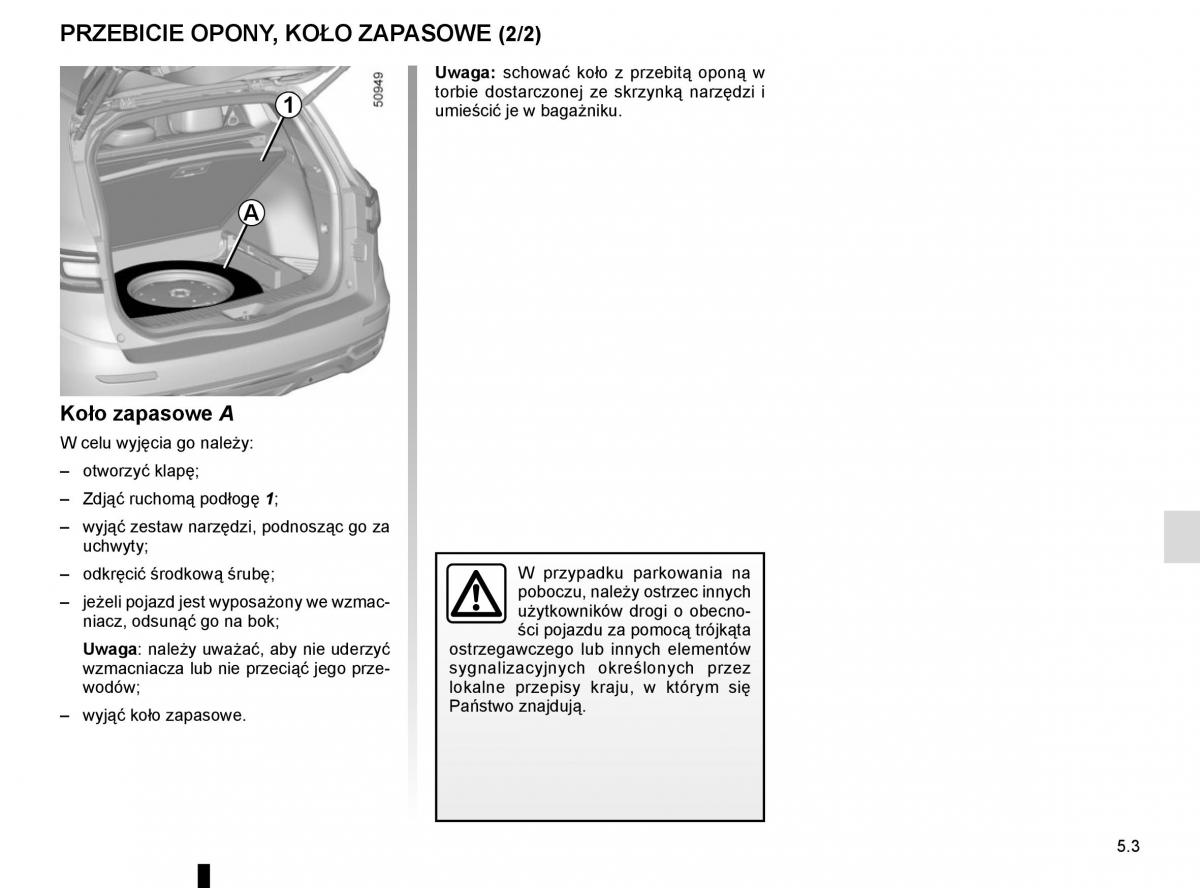 Renault Koleos II 2 instrukcja obslugi / page 265