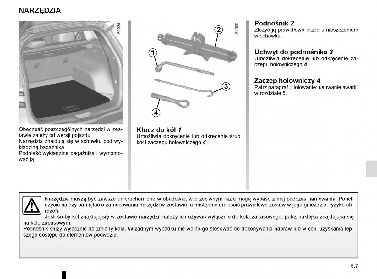 Renault Koleos II 2 instrukcja obslugi / page 269