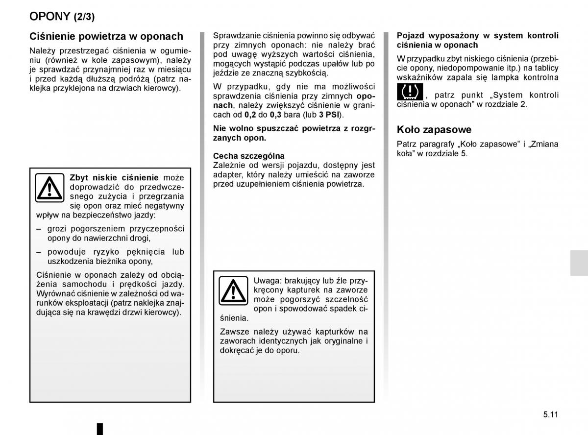Renault Koleos II 2 instrukcja obslugi / page 273