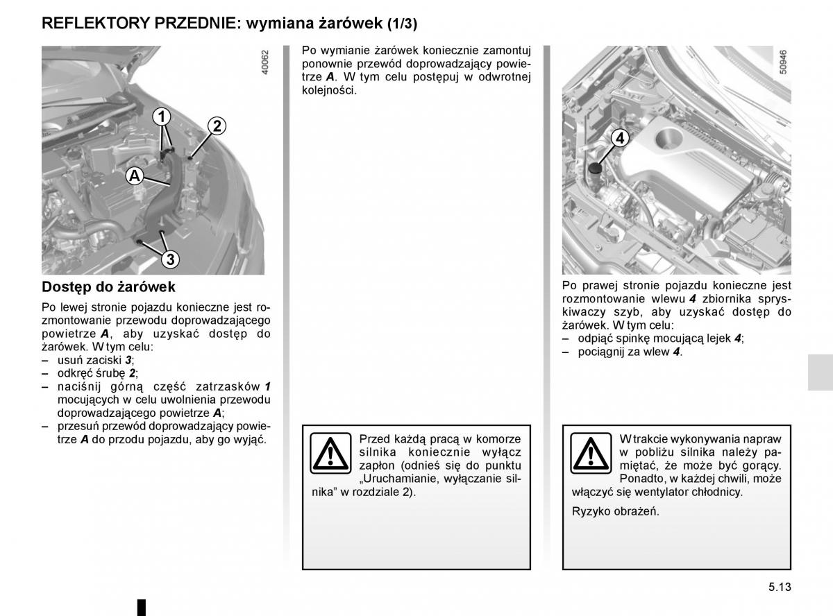 Renault Koleos II 2 instrukcja obslugi / page 275