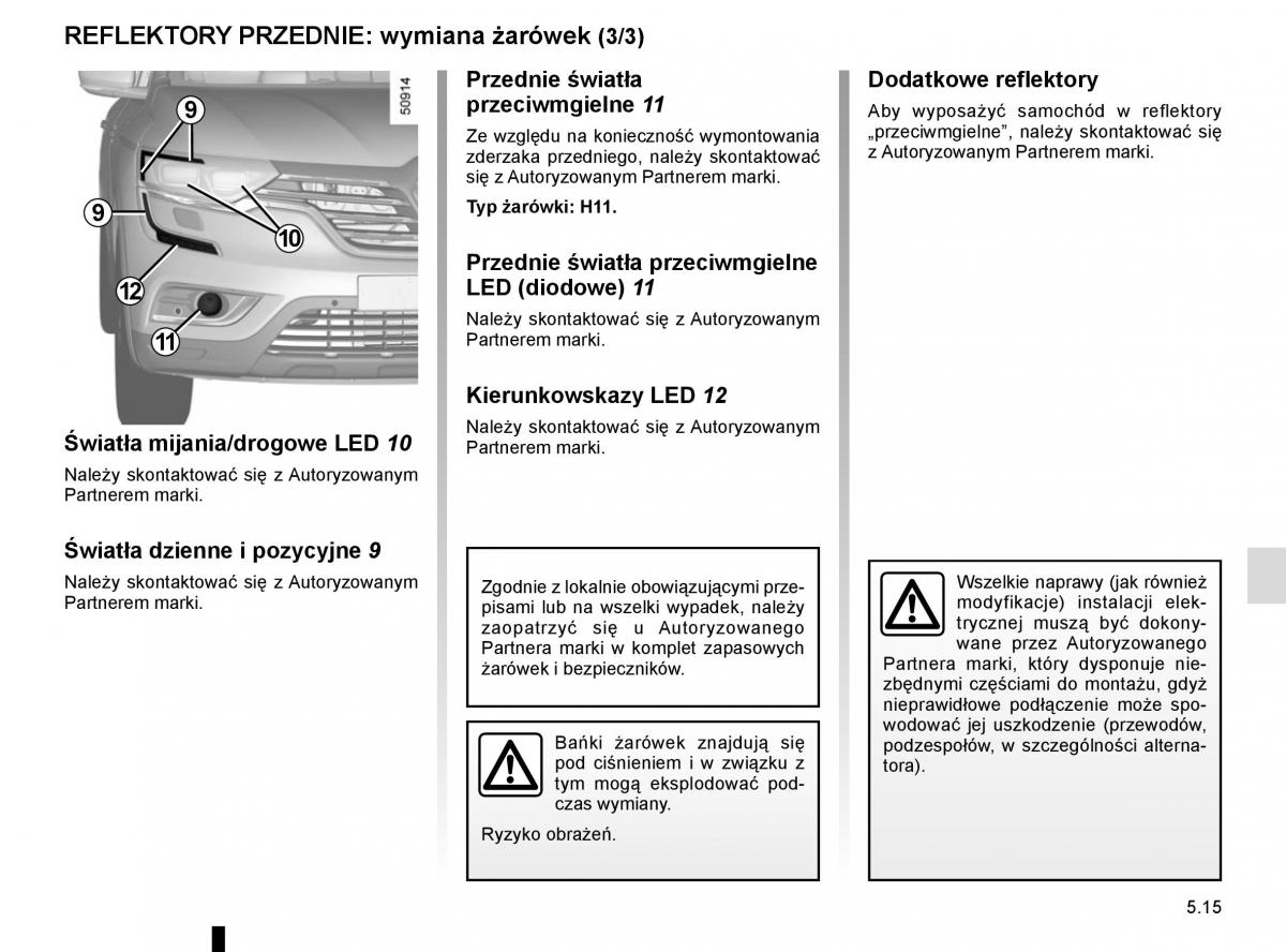 Renault Koleos II 2 instrukcja obslugi / page 277