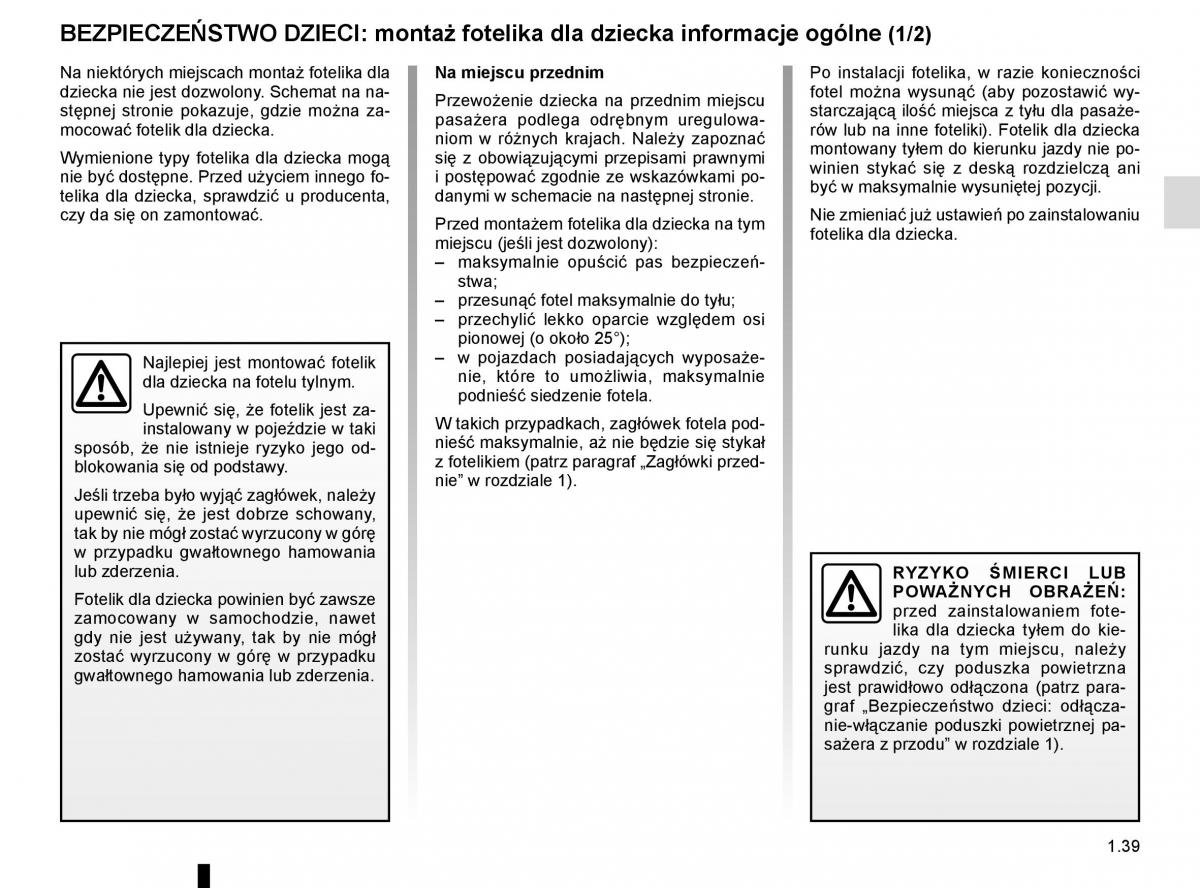 Renault Koleos II 2 instrukcja obslugi / page 45