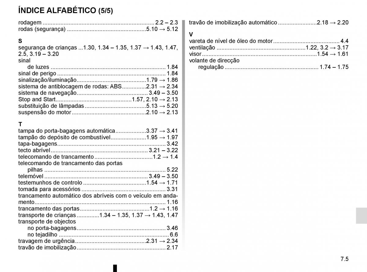 manuel du propriétaire Renault Koleos II 2 manual del propietario / page 327