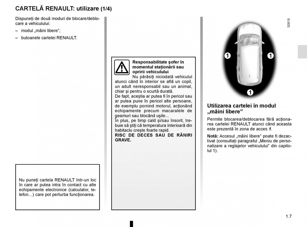 manual de usuario Renault Koleos II 2 manualul proprietarului / page 13