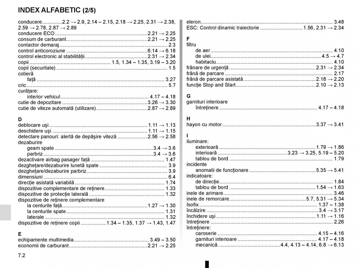 manuel du propriétaire Renault Koleos II 2 manualul proprietarului / page 324