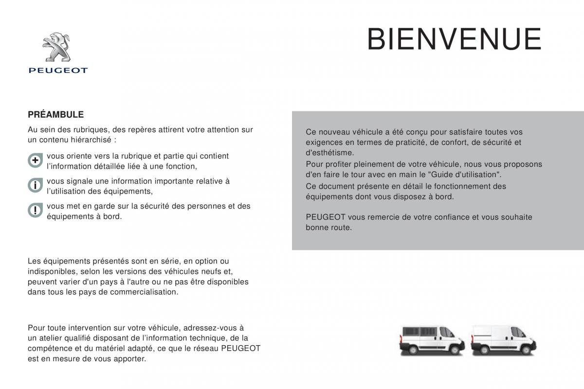 Peugeot Boxer III 3 manuel du proprietaire / page 3