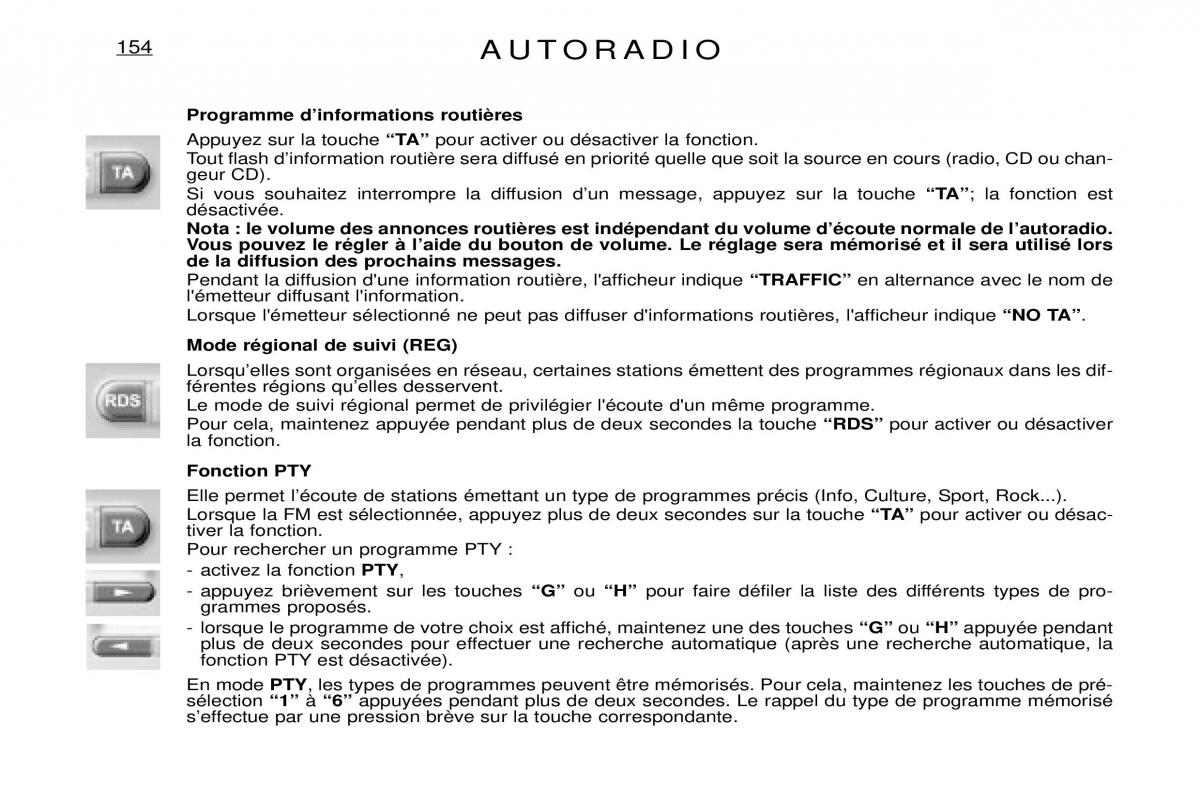 Peugeot Expert I 1 manuel du proprietaire / page 160