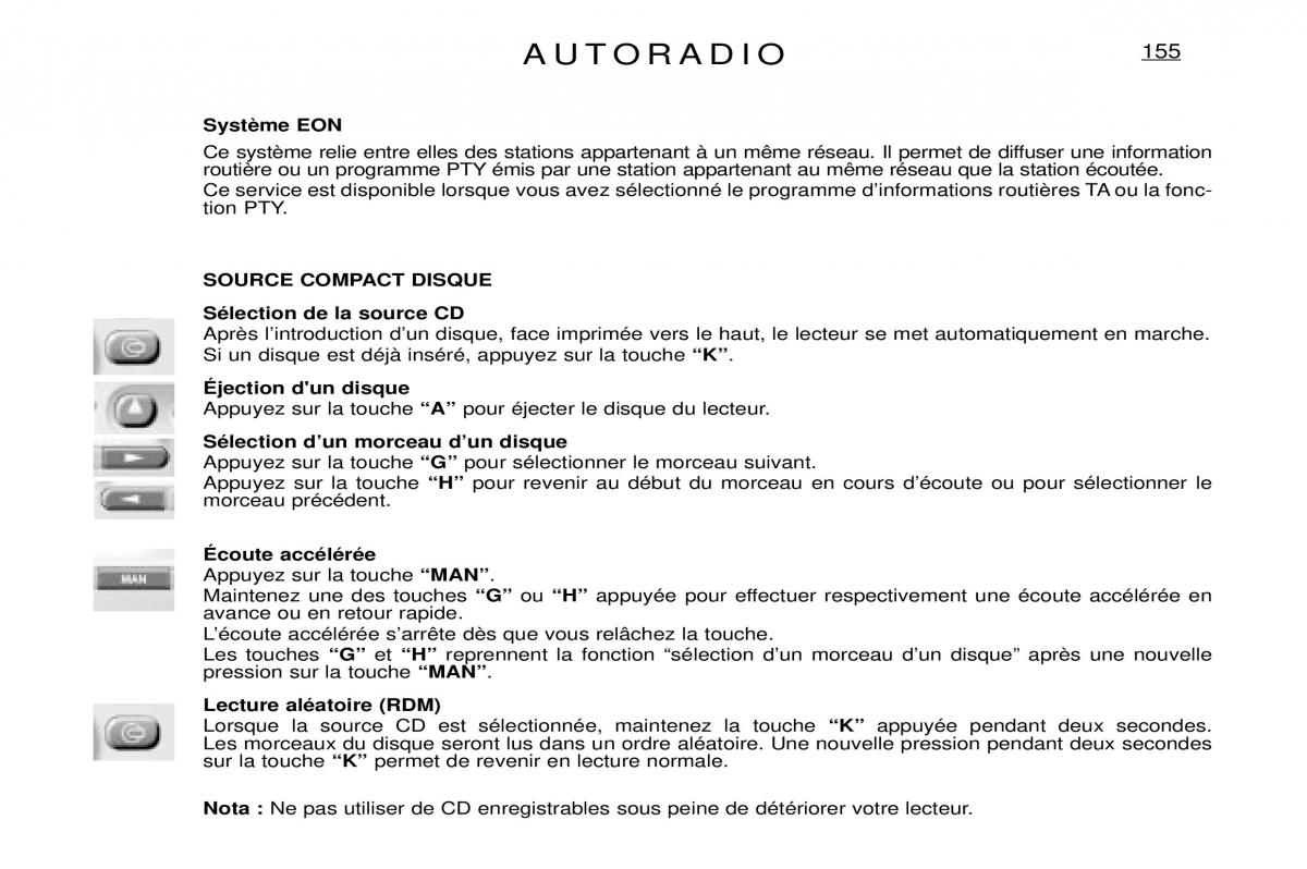 Peugeot Expert I 1 manuel du proprietaire / page 161