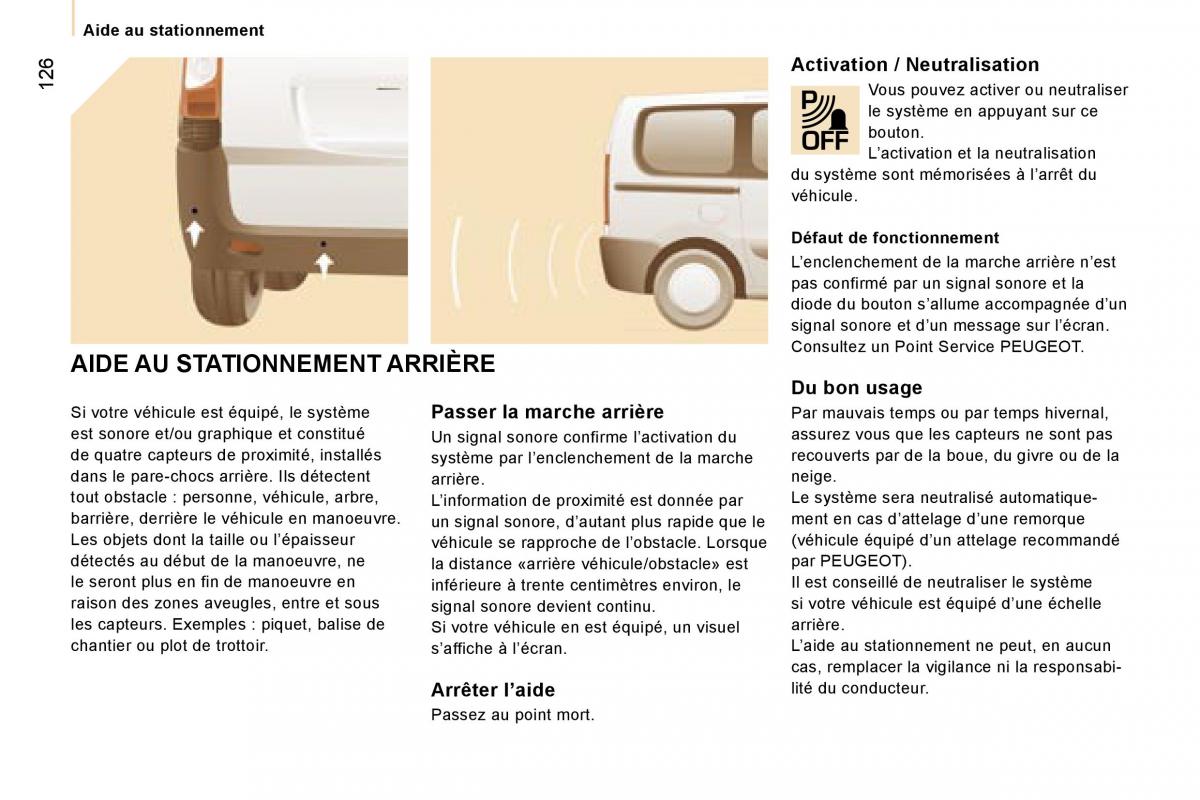 Peugeot Expert II 2 manuel du proprietaire / page 132