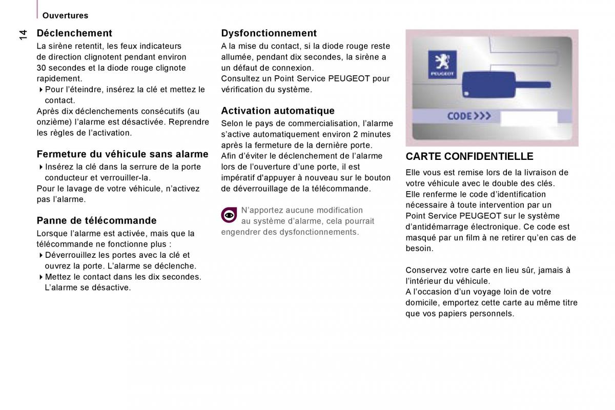 Peugeot Expert II 2 manuel du proprietaire / page 20
