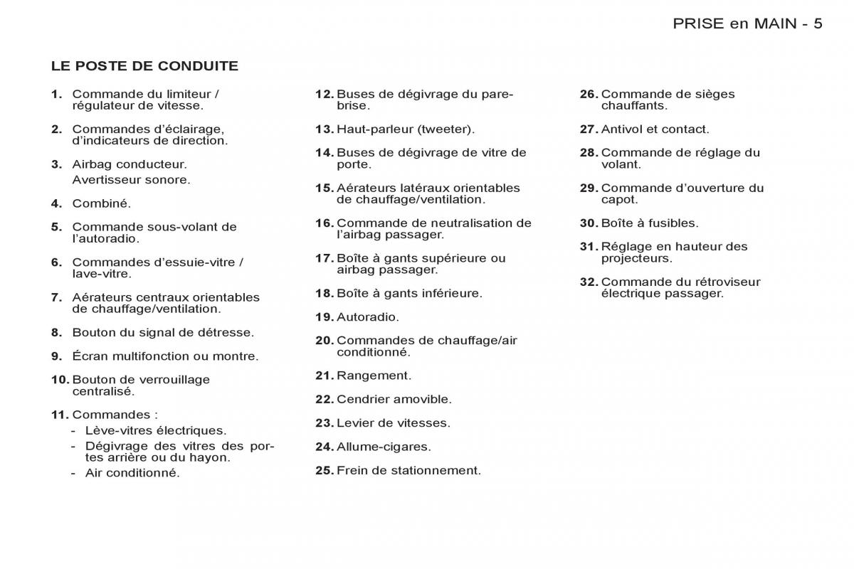 Peugeot Partner I 1 FL manuel du proprietaire / page 7