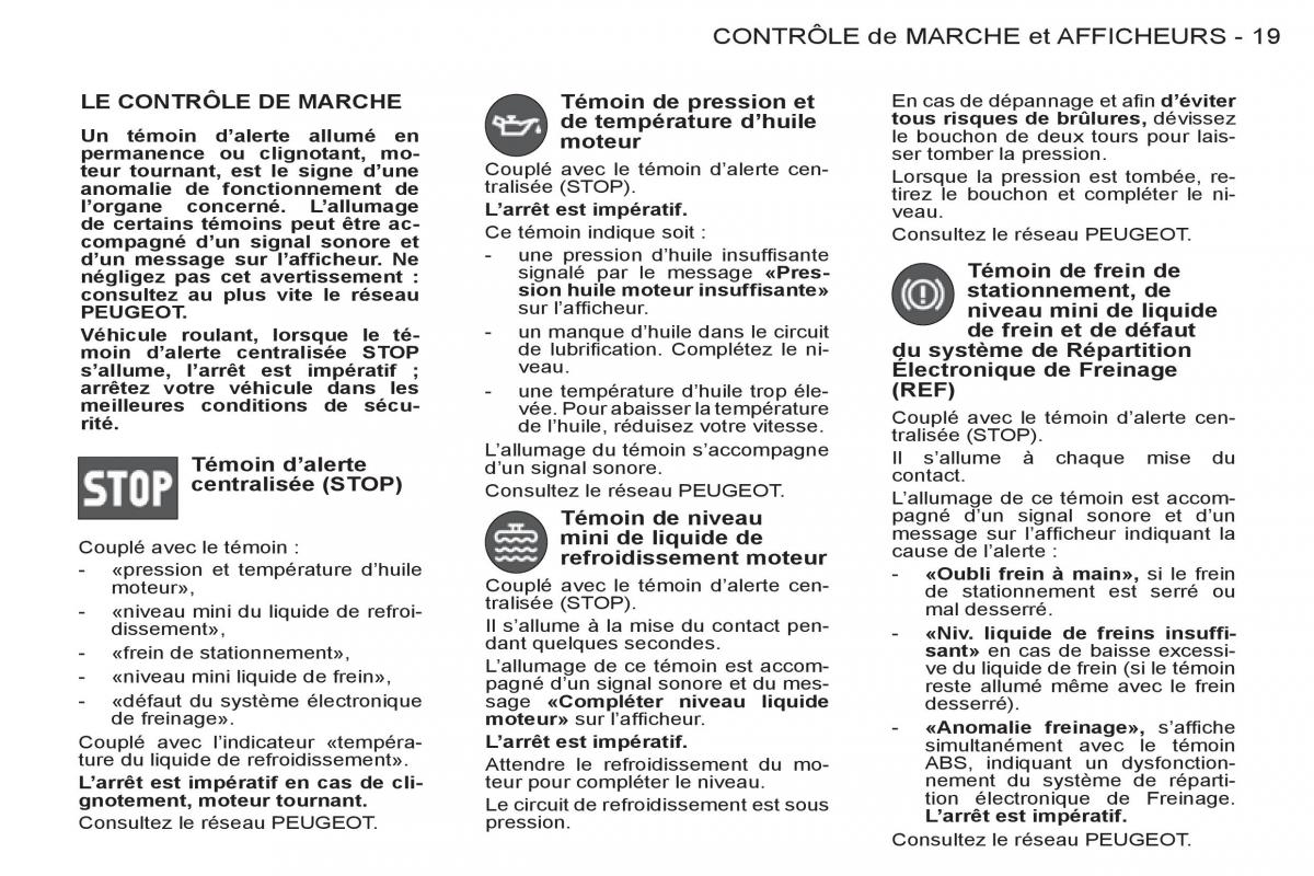 Peugeot Partner I 1 FL manuel du proprietaire / page 21