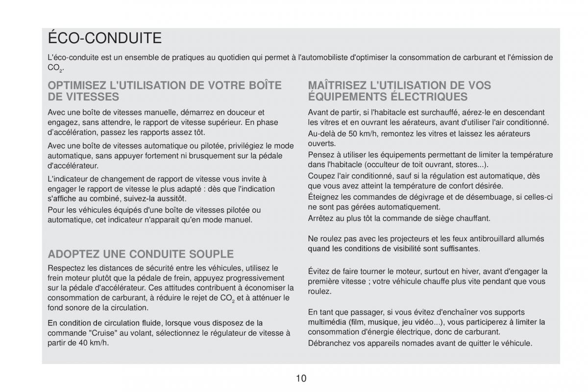 Peugeot RCZ FL manuel du proprietaire / page 12