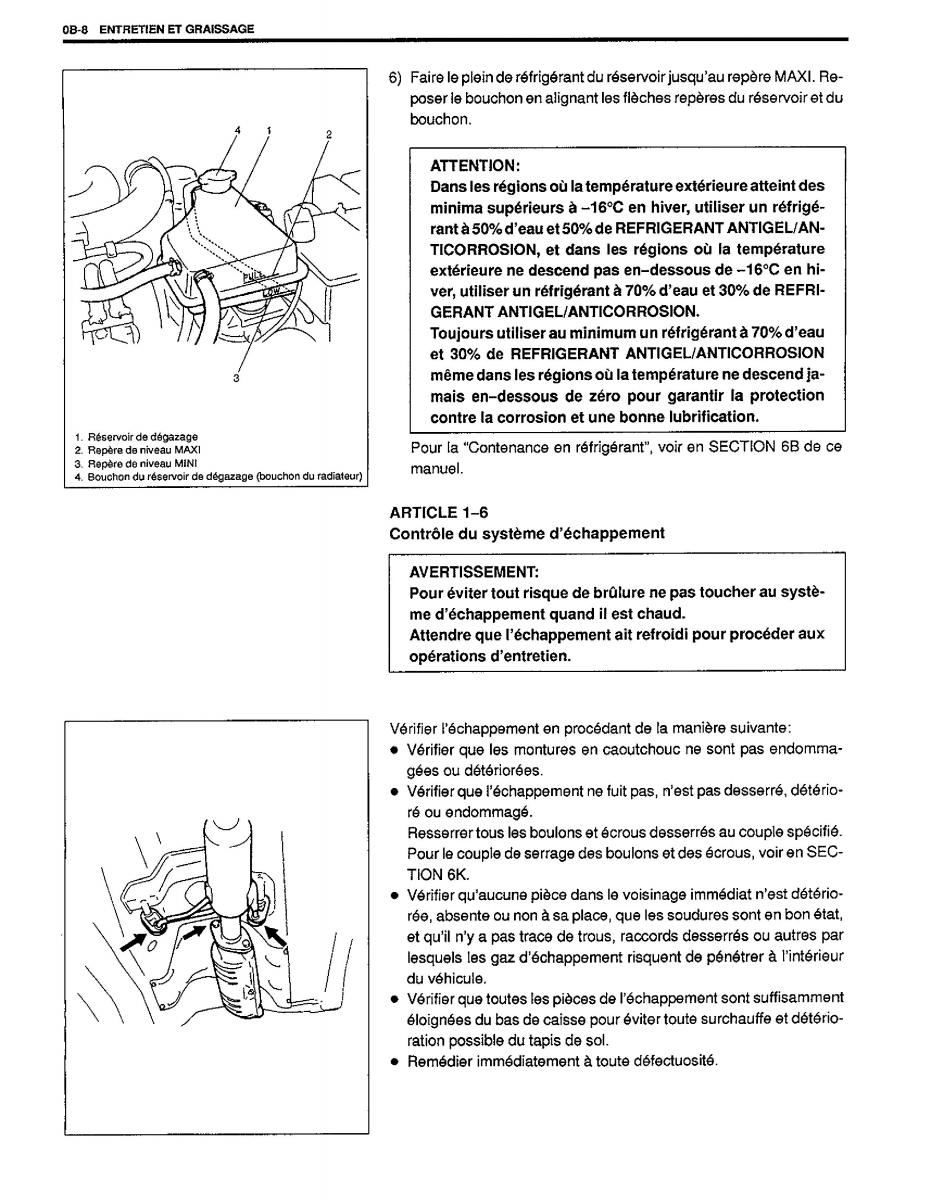 manual  Suzuki Baleno I 1 manuel du proprietaire / page 13