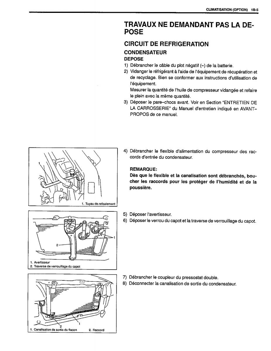 Suzuki Baleno I 1 manuel du proprietaire / page 20