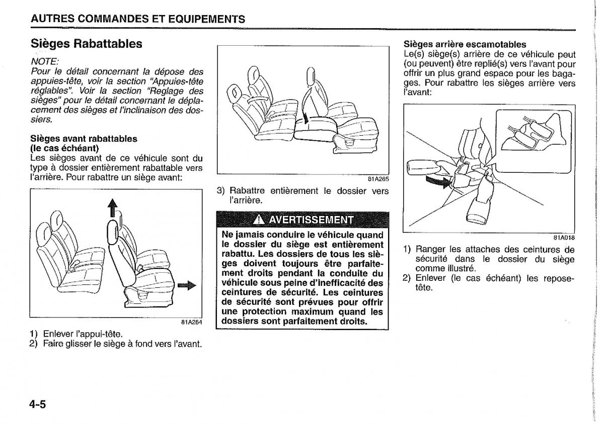 manual  Suzuki Jimny manuel du proprietaire / page 78
