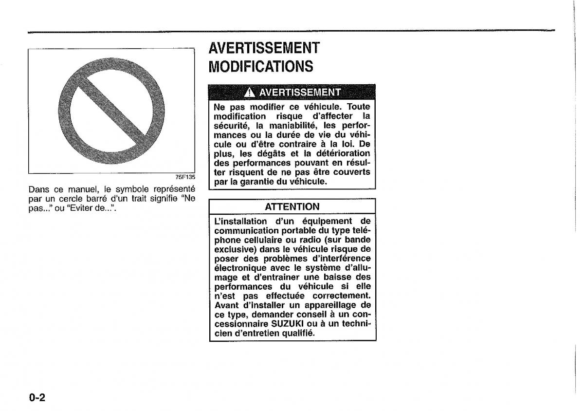 manual  Suzuki Jimny manuel du proprietaire / page 8