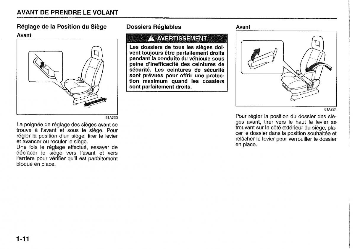 Suzuki Jimny manuel du proprietaire / page 20