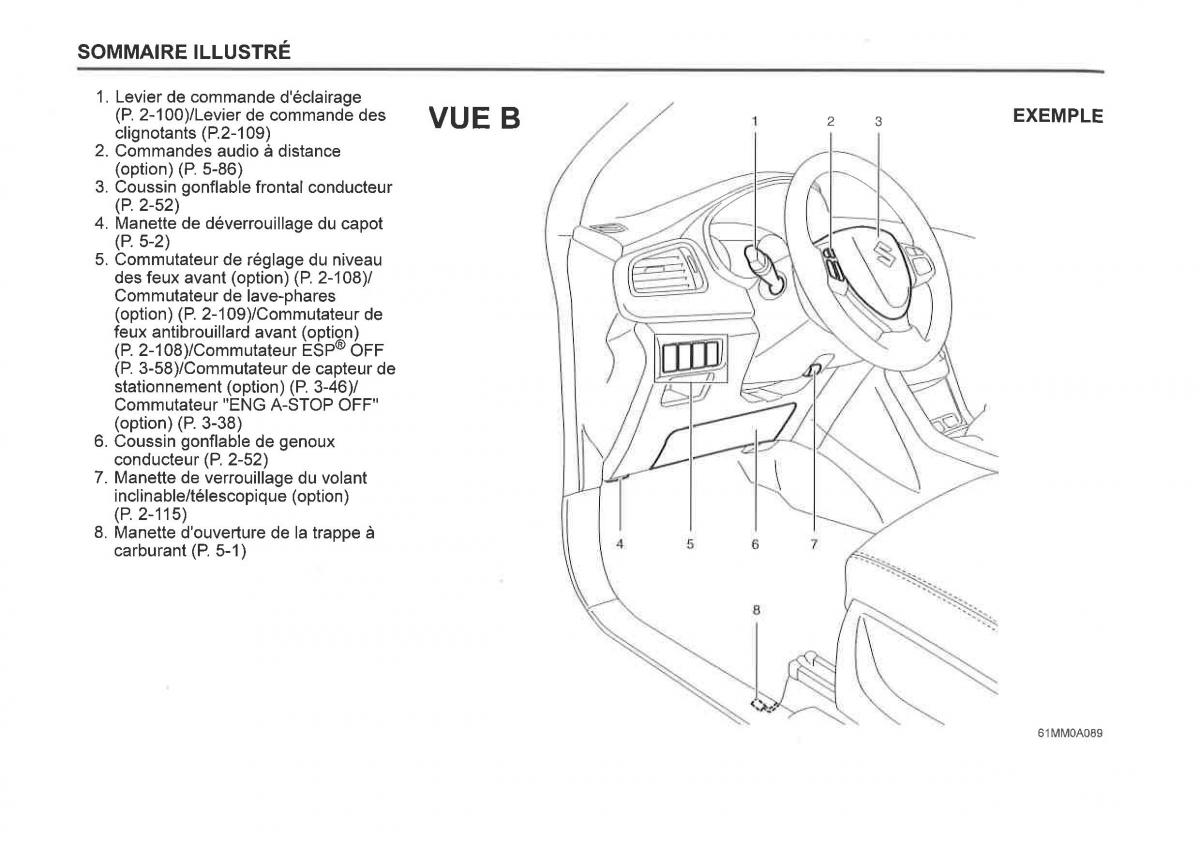 manual  Suzuki SX4 manuel du proprietaire / page 14