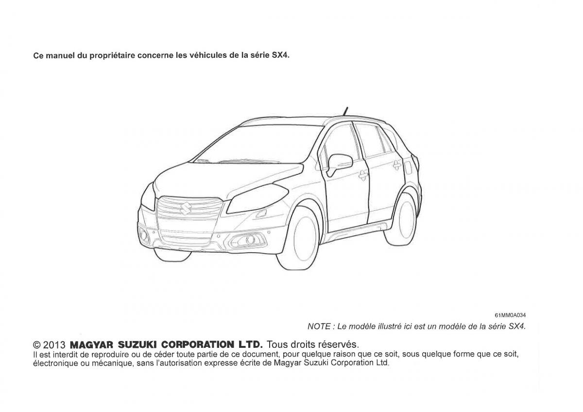 Suzuki SX4 manuel du proprietaire / page 2