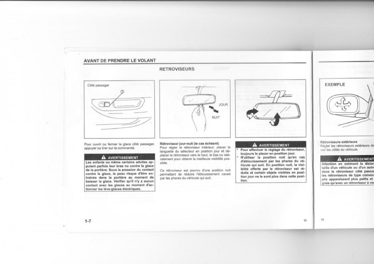 Suzuki Wagon R manuel du proprietaire / page 8