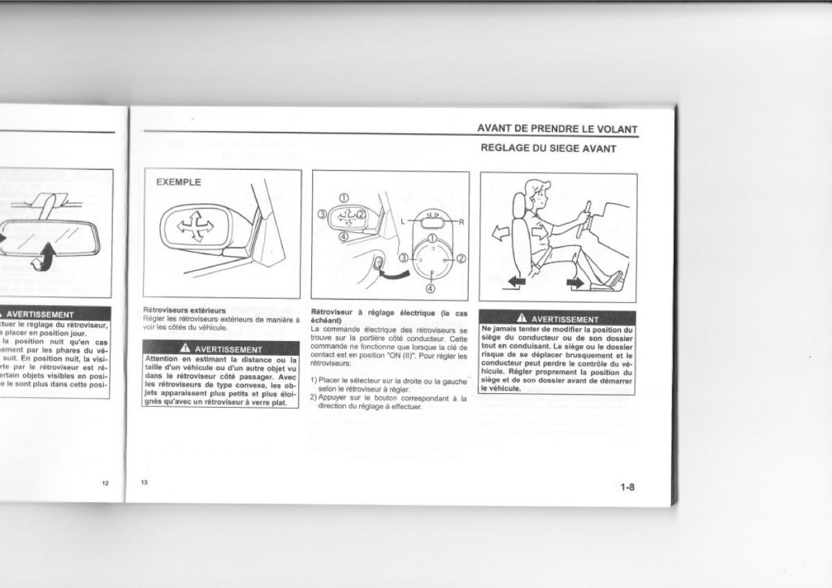 Suzuki Wagon R manuel du proprietaire / page 9