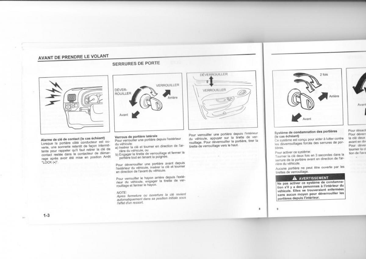 Suzuki Wagon R manuel du proprietaire / page 5