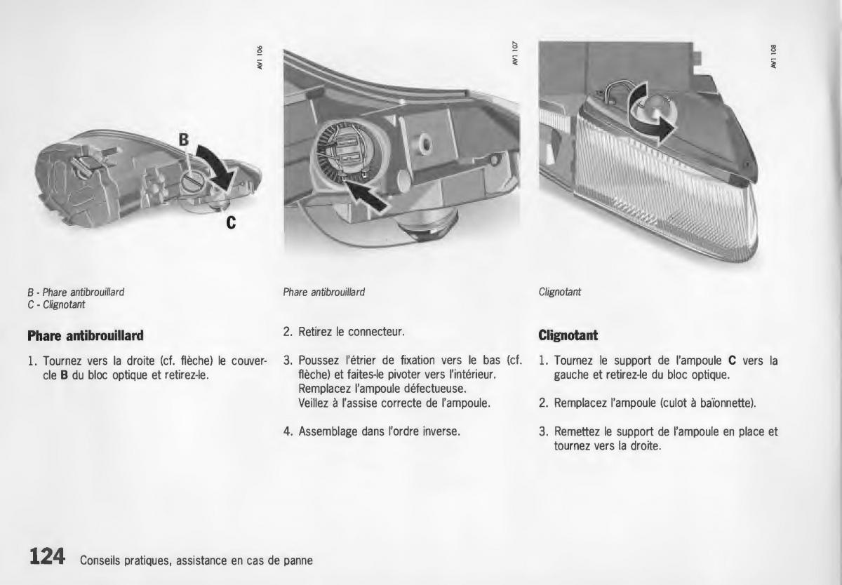 Porsche Boxster 986 manuel du proprietaire / page 126