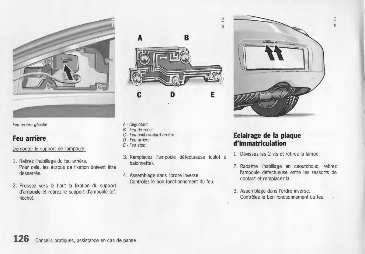 Porsche Boxster 986 manuel du proprietaire / page 128